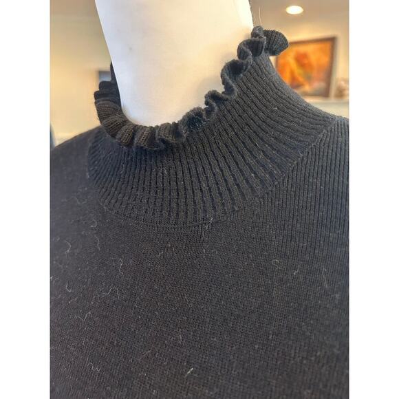 WHO WHAT Wear  NWT RUFFLED MOCK NECK KNIT TOP WOMENS 2X - Picture 2 of 7